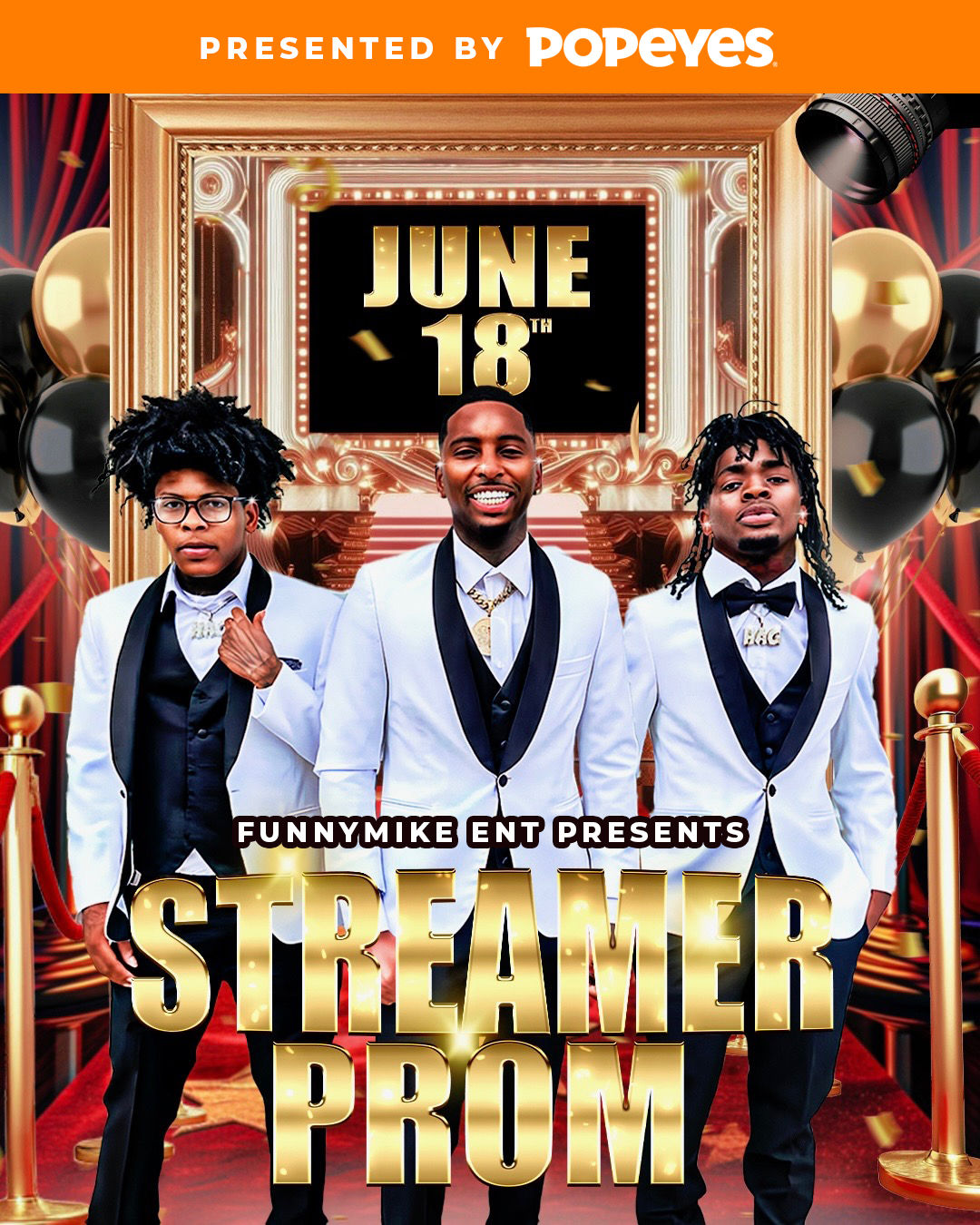 Streamer Prom 2025 poster